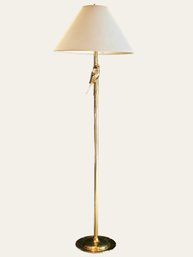 Mid Century Modern Frederick Cooper Brass Bird Parrot Floor Lamp W/Three Way Switch 58'H  #240