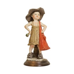 Giuseppe Armani Figurine 'girl With The Bag #26