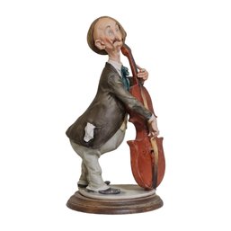 Signed Giuseppe Armani Sculpture 'Musician Playing Cello'  #23