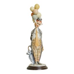 Signed Giuseppe Armani Clown With Balloons 14 Inch #19