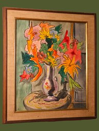 28.5 X 25 Original Watercolor Painting 'Summer Beauty' Signed By J. Hintersteiner (American 1915-1995) #130
