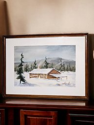 21.5 X 29.5 Original Watercolor Painting By J. Hintersteiner (American 1915-1995) Signed And Framed  #80