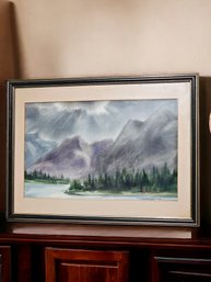 14 X 19 Original Watercolor Painting By J. Hintersteiner (American 1915-1995) Signed And Framed #82
