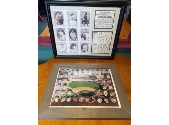 Lot Includes Stan Kotzen Limited Print Signed And Framed And World Series Champions Framed Photo Tribute