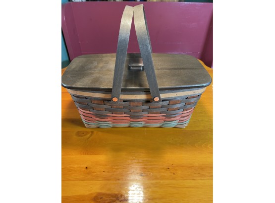 Longaberger Take Along Bittersweet Basket With Protector And Basket Lid (never Used)