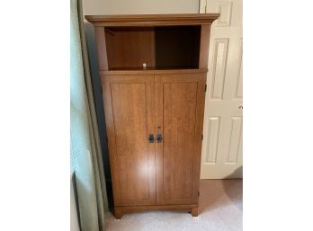 Beautiful Computer Armoire With Locking Doors Keys Are Included