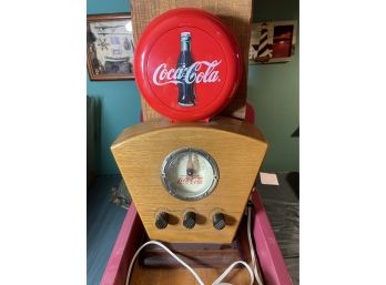 Vintage Coca Cola  Light Up Radio 15'H