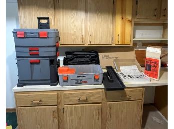 Eureka Toolbox Vacuum, Craftsman Portable Tool Box, Mat Cutting System #84608 New In Box, Malibu Power Rack