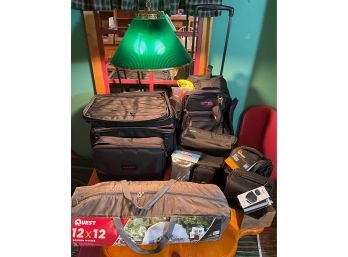 Lot Includes 'Case Logic' CD Wallets, Digital Camera Cases, Rolling Travel Organizer Storage And More