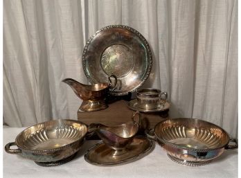 Lot Of Vintage Silver Plate Hollow Wares