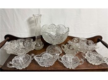 Beautiful Vintage Cut Crystal And Glass Items