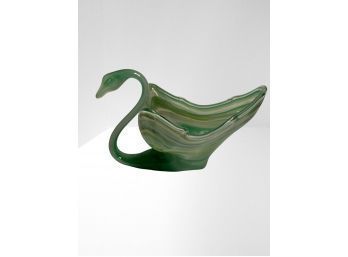 Rare Mid Century Modern Glass Swan