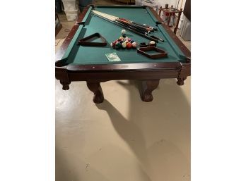 Classic Sport Pool Table And Accessories Kit Includes  American Heritage Pool Cues And Training Ball