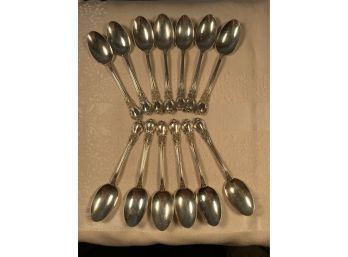 American Victorian By Lunt Sterling Silver Teaspoons 13 Pieces - Great Condition