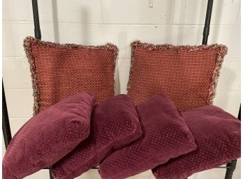 Lot Of 6 Vintage Pillows - Very Good Condition