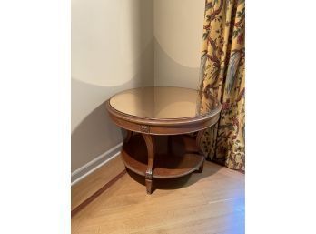 French Art Deco Coffee Table With Antiqued Mirror Top