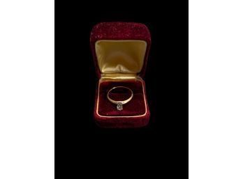 Antique OSTBY BARTON 18K Yellow Gold Diamond Victorian Engagement Ring