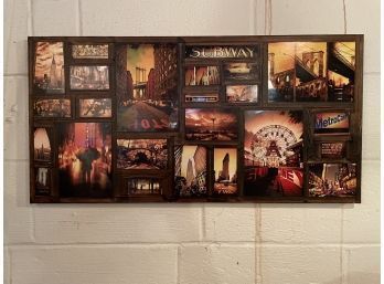 Original And Signed Art Collage On Canvas New York City