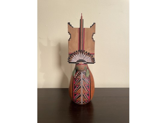Exclusively From Joan Cawley Gallery Original Kachina Doll, Designed, Created & Signed By Robert Rivera 1989