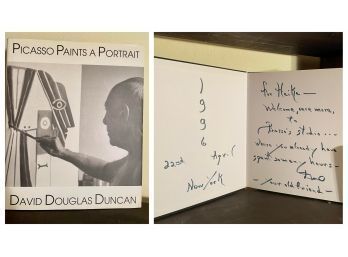 Signed Book By Internationally Acclaimed Photographer David Douglas Duncan A Trusted Friend Of Pablo Picasso