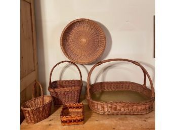 Antique Vintage Handwoven Basket