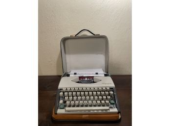 Vintage Olympia Typewriter With Case West Germany - Great Working Condition