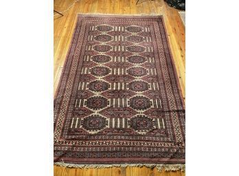 Pakistani Hand Knotted Wool Rug Approximate 99'In X 63 1/2'In