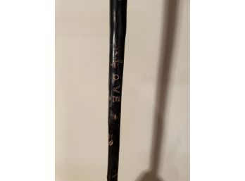 Vintage Carved Wood Walking Stick