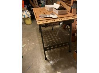 Adjustable Height Folding Work Bench And RadioShack Antenna Chimney Mount And Bolts