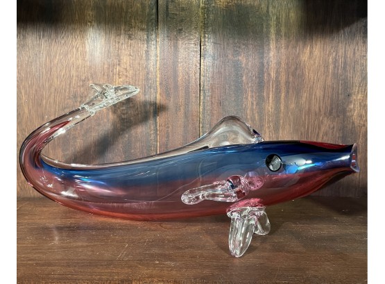 Murano Glass Fish Attribution By Antonio Da Ros For Cenedese Unsigned Unlabeled