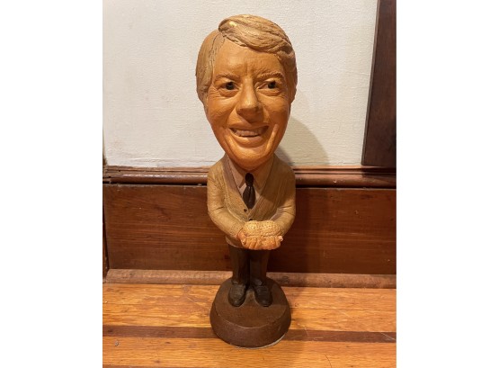 Vintage ESCO Products President Jimmy Carter Chalkware Statue 1977