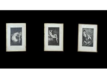 The Erotic Etchings 1930 Set Of 3