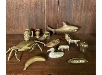 Lot Of Brass Vintage Collectibles