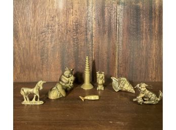 Vintage Brass Miniature Figurines