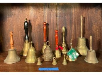 Collection Of Vintage Brass Bells