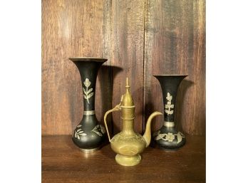 Beautiful Vintage Indian Vases