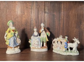 Lot Of Vintage Hand Painted Japanese Porcelain Figurines