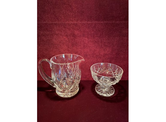 Waterford Crystal Pitcher Jug And Waterford Crystal Fruit Bowl
