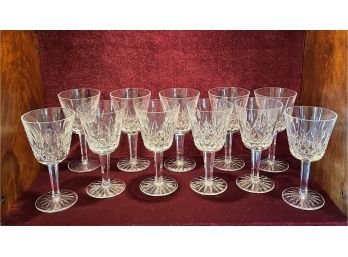 Waterford Lismore Crystal Wine Glasses/water Goblets Set Of 11