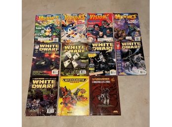 Lot Of VISIONS And WHITE DWARF Magazines