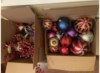 Lot Of Christmas Ornaments And Decorations