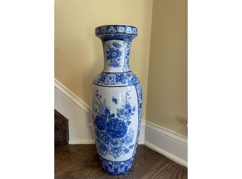 Chinese Porcelain Blue And White Floor Vase