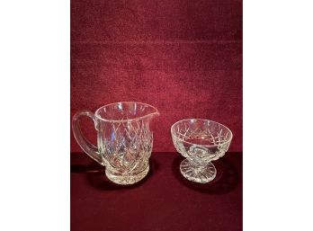 Waterford Crystal Pitcher Jug And Waterford Crystal Fruit Bowl
