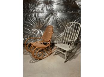 Lot Of 2 Vintage Rocking Chairs