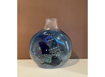 Kosta Boda Art Glass Vase Signed