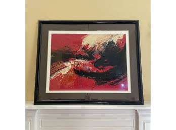 RED KARMA Limited Edition Seikichi Takara Serigraph Hand Signed And Numbered