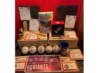 Baseball Mixed Lot Includes Vintage Toys, Balls And Autographs