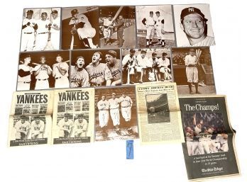 Vintage Baseball Posters Laminated And Newspapers