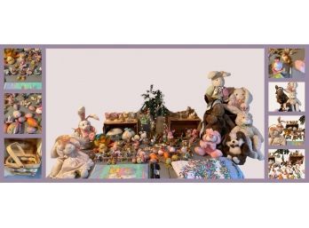 Beautiful Lot Of Easter Decorations Includes Singing And Dancing Rabbit