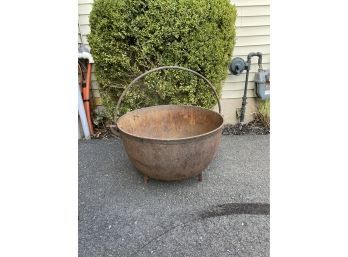 Vintage Antique Large Cast Iron Heavy Pot